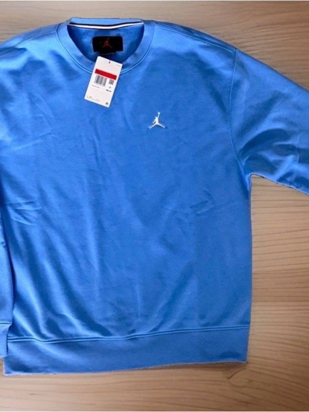 Jordan Men's L Fleece Men's Crew-Neck Sweatshirt (Legend Blue/White)